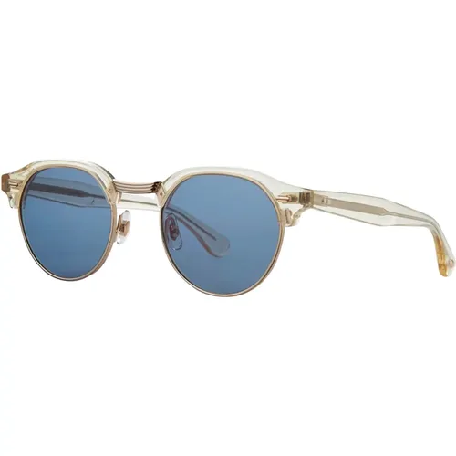 Oakwood SUN Sunglasses Pure Glass/Navy , unisex, Sizes: 47 MM - Garrett Leight - Modalova