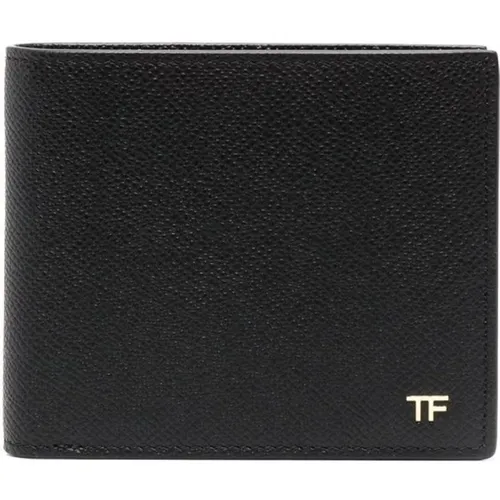 Wallets & Cardholders, male, , Size: ONE SIZE Leather Wallet Stylish Accessory - Tom Ford - Modalova