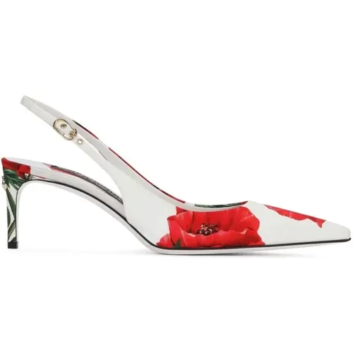 Gedruckte Stoffschleuder , Damen, Größe: 37 1/2 EU - Dolce & Gabbana - Modalova