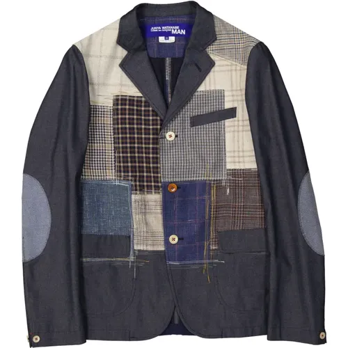 Patchwork Cotton Jacket , male, Sizes: M, L - Comme des Garçons - Modalova
