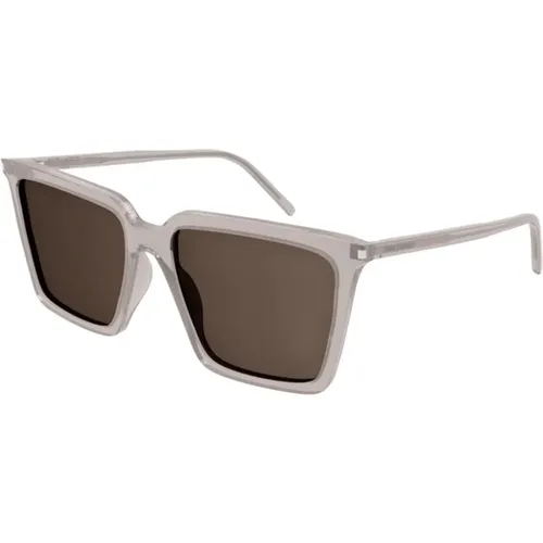Mode Sonnenbrille SL 474 Schwarz , Damen, Größe: 56 MM - Saint Laurent - Modalova