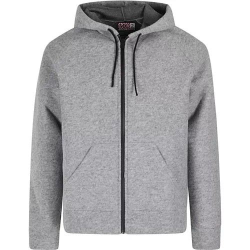 Zip-throughs, male, , Size: XL Zip Hoodie Jacket - MC2 Saint Barth - Modalova