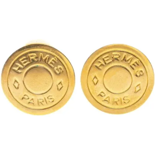 Pre-owned Jewellery, female, , Size: ONE SIZE Pre-owned Metal earrings - Hermès Vintage - Modalova