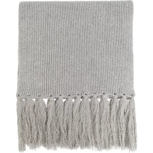 Winter Scarves, male, , Size: ONE SIZE Scarf with fringes - Officine Générale - Modalova