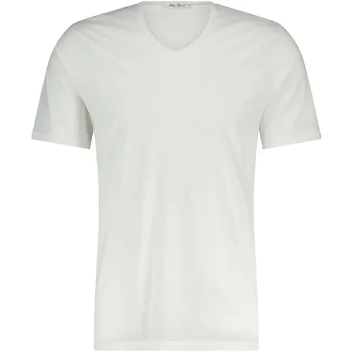 Klassisches V-Ausschnitt T-Shirt , Herren, Größe: 2XL - Stefan Brandt - Modalova