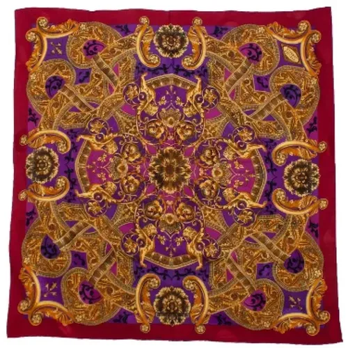 Pre-owned Scarves, female, , Size: ONE SIZE Pre-owned Silk scarves - Versace Pre-owned - Modalova