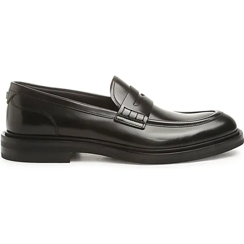 Loafers, male, , Size: 6 US Flat Shoes Mocassino Spazzolato - Dolce & Gabbana - Modalova