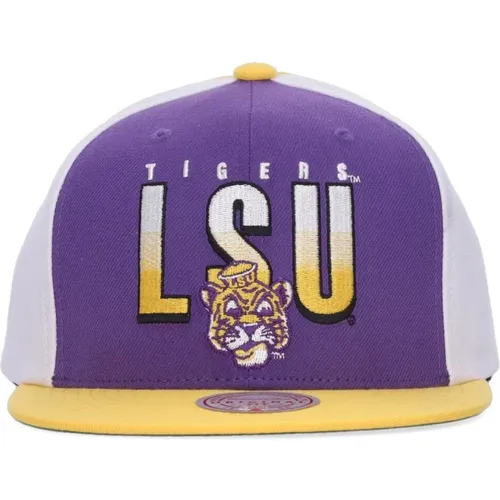 Caps, male, , Size: ONE SIZE LSU Tigers Basketball Snapback Cap - Mitchell & Ness - Modalova