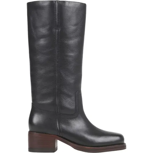 Stilvolle Damen Hohe Stiefel - schwarz , Damen, Größe: 38 EU - Bronx - Modalova