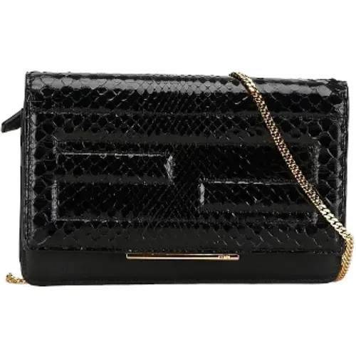 Pre-owned Cross Body Bags, female, , Size: ONE SIZE Pre-owned Leather shoulder-bags - Fendi Vintage - Modalova