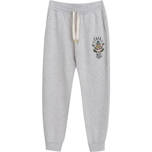 Sweatpants, male, , Size: L Sporty embroidered Way pants - Casablanca - Modalova