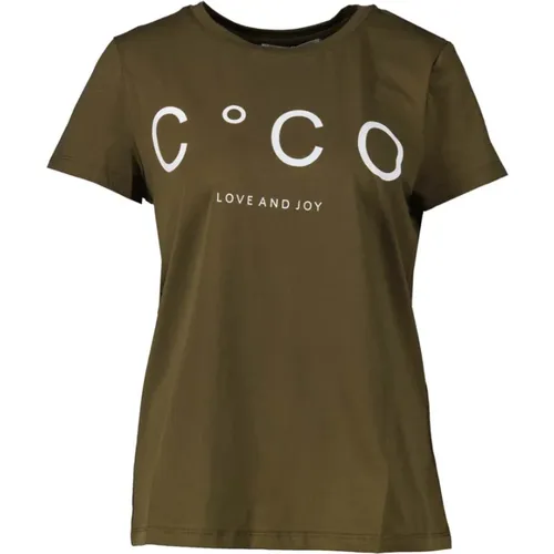 Coco Signature Tee in Dark , female, Sizes: XL - Co'Couture - Modalova