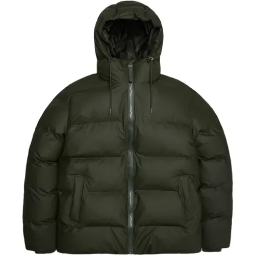 Down Jackets, unisex, , Size: L Essential Waterproof Puffer Jacket - Rains - Modalova