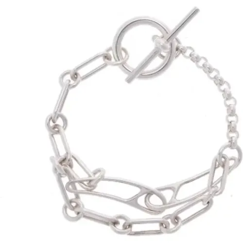 Pre-owned Jewellery, female, , Size: ONE SIZE Pre-owned Silver bracelets - Hermès Vintage - Modalova