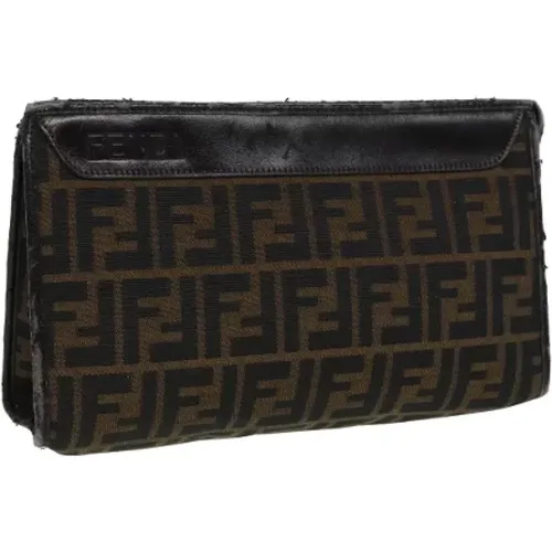 Pre-owned Canvas clutches , female, Sizes: ONE SIZE - Fendi Vintage - Modalova