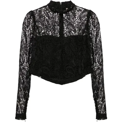 Lace Detail Shirt , female, Sizes: M - Twinset - Modalova