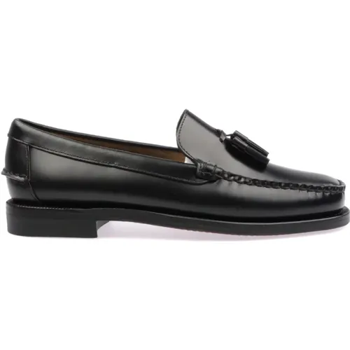 Schwarze Schnürschuhe Klassischer Stil,Klassische Will Leder Moc Toe Loafers - Sebago - Modalova