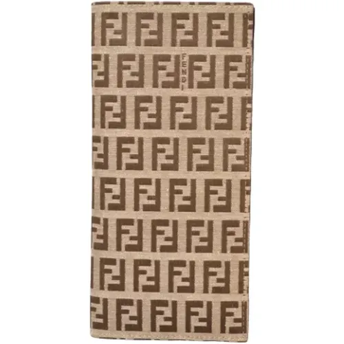 Pre-owned Wallets, female, , Size: ONE SIZE Pre-owned Canvas wallets - Fendi Vintage - Modalova