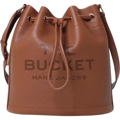 Bucket Bags, female, , Size: ONE SIZE Leather Drawstring Bucket Bag - Marc Jacobs - Modalova