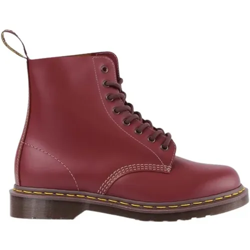 Ankle Boots, male, , Size: 11 US Vintage Bordeaux Low Wedge Boots - Dr. Martens - Modalova