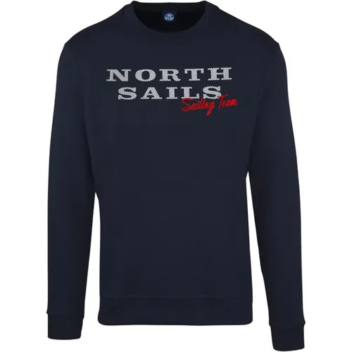 Solid Colour Cotton Sweatshirt , male, Sizes: XL, L, M, S, 2XL - North Sails - Modalova