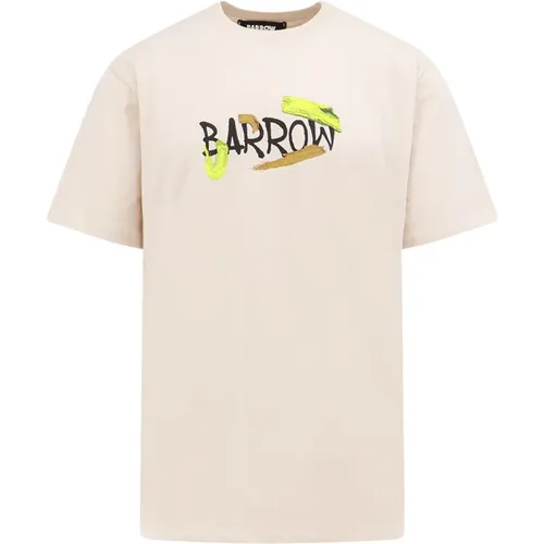 T-Shirt mit Logo-Print , Herren, Größe: S - Barrow - Modalova