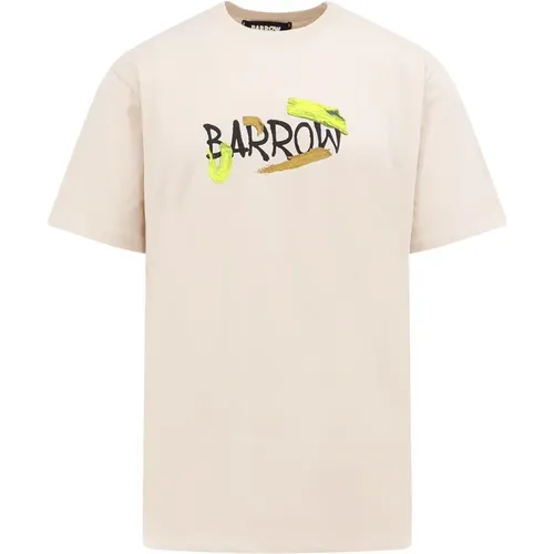 T-Shirt mit Logo-Print , Herren, Größe: XS - BARROW - Modalova