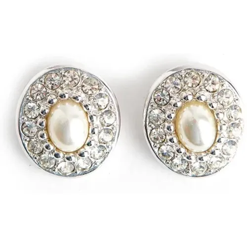 Pre-owned Jewellery, female, , Size: ONE SIZE Pre-owned Metal earrings - Dior Vintage - Modalova