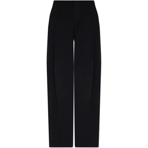 Straight Trousers, female, , Size: 2XS Pleated trousers - Victoria Beckham - Modalova