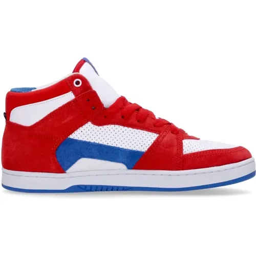 Sneakers, male, , Size: 12 US High Top Skate Shoes Red/White/Blue - Etnies - Modalova