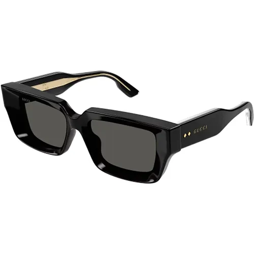 Schwarze Sonnenbrille für Frauen , Damen, Größe: 54 MM - Gucci - Modalova