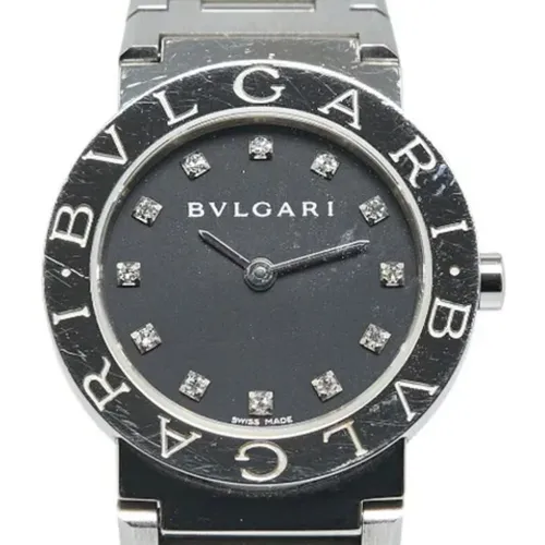 Pre-owned Stainless Steel watches , female, Sizes: ONE SIZE - Bvlgari Vintage - Modalova