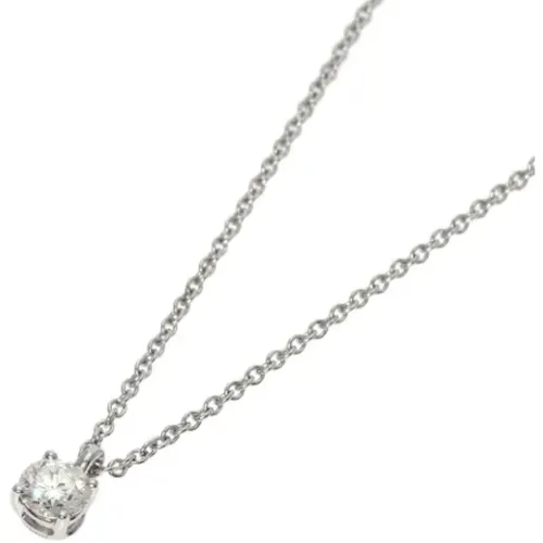 Pre-owned Jewellery, female, , Size: ONE SIZE Pre-owned Platinum necklaces - Tiffany & Co. Pre-owned - Modalova