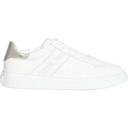 Weiße Ledersneakers für Frauen , Damen, Größe: 35 1/2 EU - Hogan - Modalova