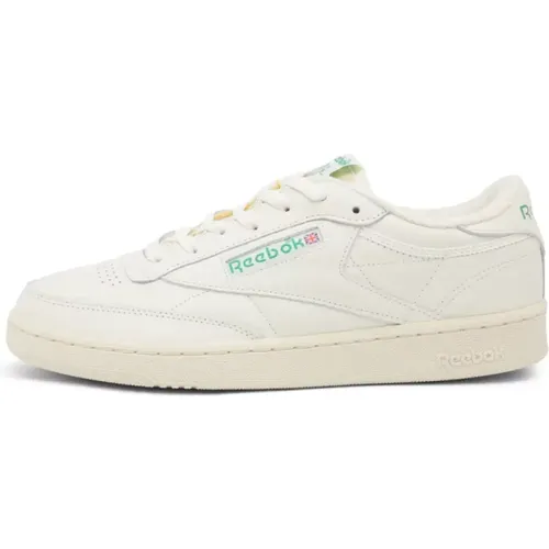 Sneakers, male, , Size: 12 US Club C 1985 TV Sneakers Chalk, Paper Green-40 - Reebok - Modalova