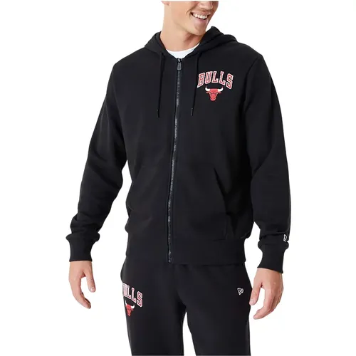 Chicago Bulls Full Zip Hoodie , Herren, Größe: 2XL - new era - Modalova