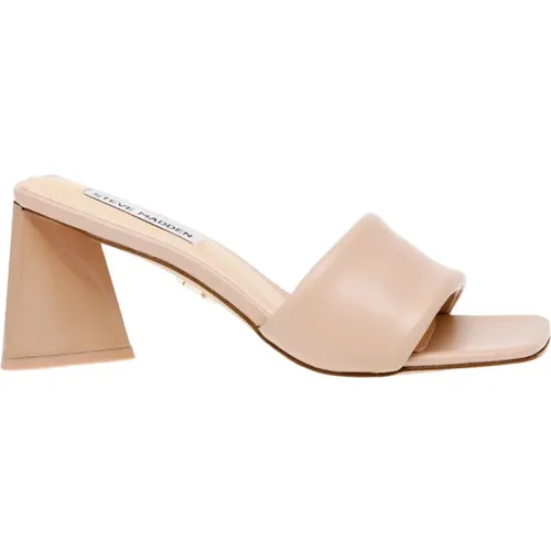 Elegant Square Heel Sandals , female, Sizes: 4 1/2 UK, 5 1/2 UK - Steve Madden - Modalova