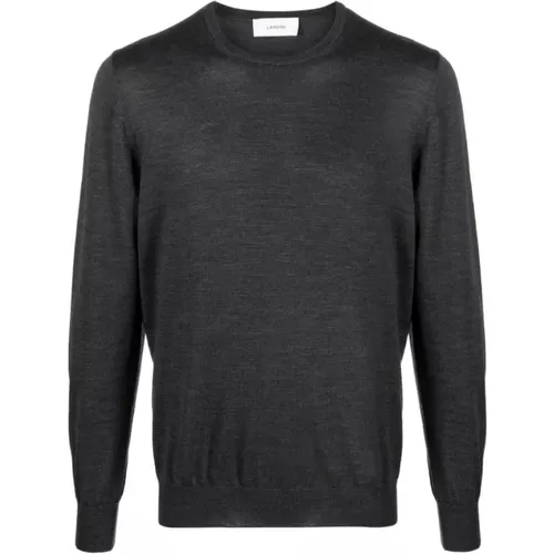 Charcoal Grey Wool Jumper , male, Sizes: L, 3XL - Lardini - Modalova