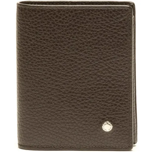 Wallets & Cardholders, male, , Size: ONE SIZE Printed Leather Wallet with Rfid Protection - Orciani - Modalova