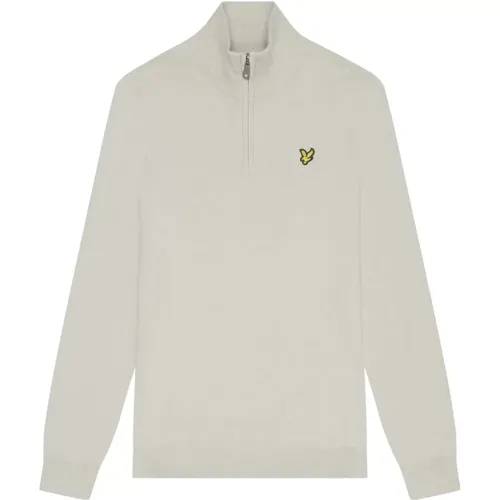 Merino Quarter Zip Jumper Regular Fit , Herren, Größe: XL - Lyle & Scott - Modalova