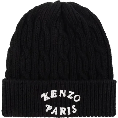 Beanies, unisex, , Size: ONE SIZE Cap with embroidered logo - Kenzo - Modalova