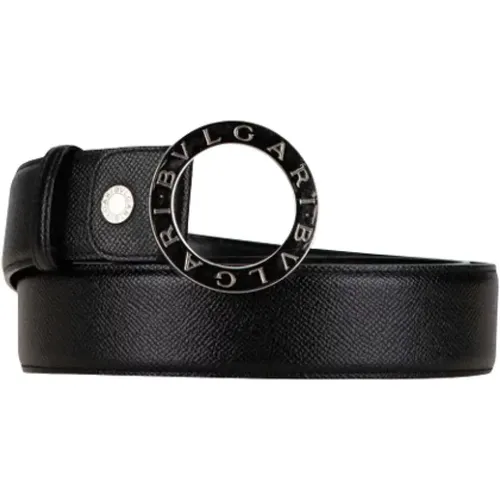 Pre-owned Belts, male, , Size: ONE SIZE Pre-owned Leather belts - Bvlgari Vintage - Modalova