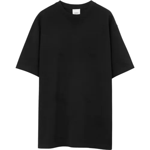 Schwarzes Ritter Grafik T-shirt - Burberry - Modalova