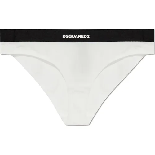 Bottoms, female, , Size: L Logo Briefs - Dsquared2 - Modalova