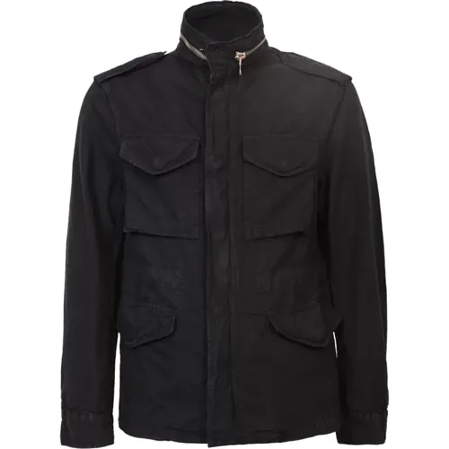 Flap pockets jacket , male, Sizes: L, XL - Original Vintage - Modalova