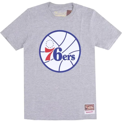 T-Shirts, male, , Size: S NBA Team Logo Tee Hardwood Classics - Mitchell & Ness - Modalova