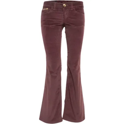 Pre-owned Corduroy bottoms , female, Sizes: S - Gucci Vintage - Modalova