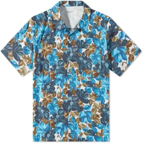 Camp Shirt Print , male, Sizes: S, L - Universal Works - Modalova