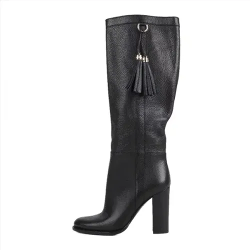 Pre-owned Leather boots , female, Sizes: 4 UK - Gucci Vintage - Modalova