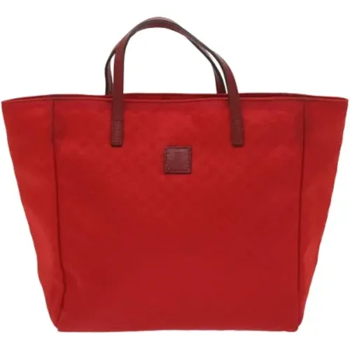 Pre-owned Tote Bags, female, , Size: ONE SIZE Pre-owned Canvas gucci-bags - Gucci Vintage - Modalova